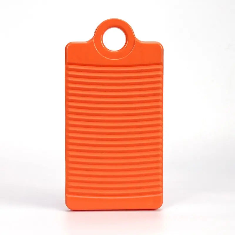 a orange plastic bottle with a handle
