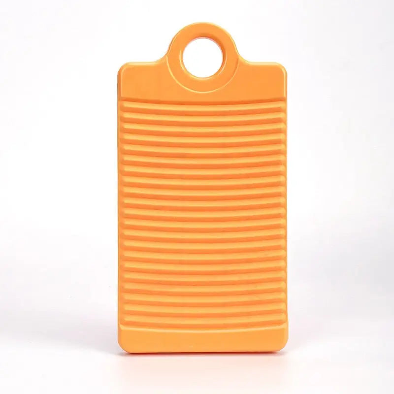 a plastic cutting board with a handle
