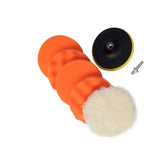 a small orange pipe with a white foam and a black pipe