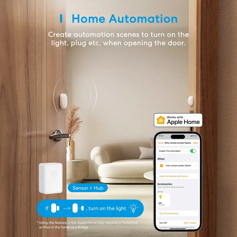 a smart home automation app on a smartphone