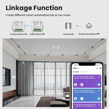 Smart home automation setup.