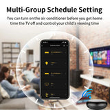 Smart home control interface on a smartphone.