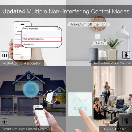 Smart home control methods.