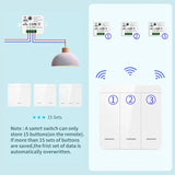 A smart home security system with a light on the wall