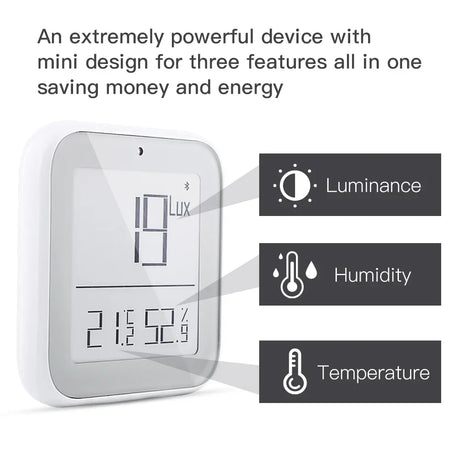 Smart home sensor with digital display.