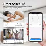 Smart home timer schedule.