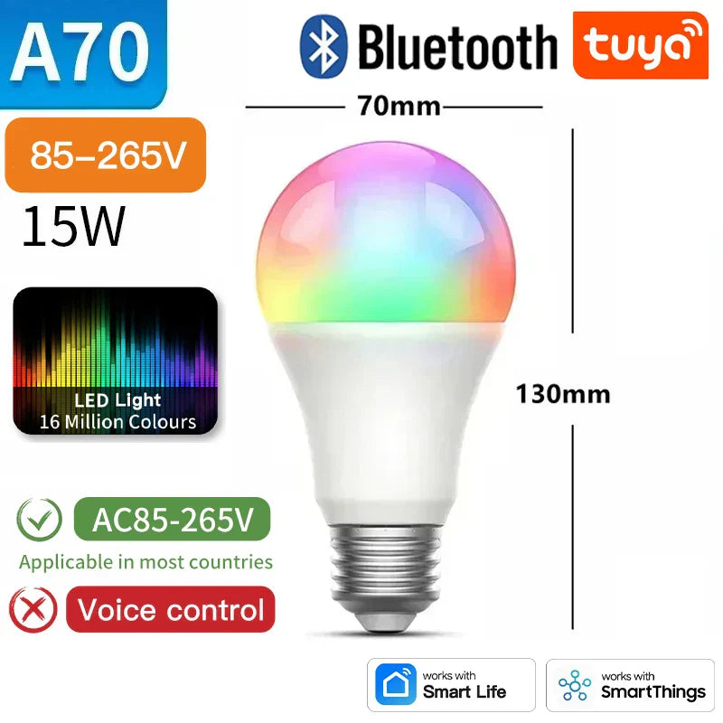 Smart LED light bulb.