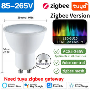 Smart LED light bulb.
