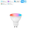 A smart light bulb with the app on it