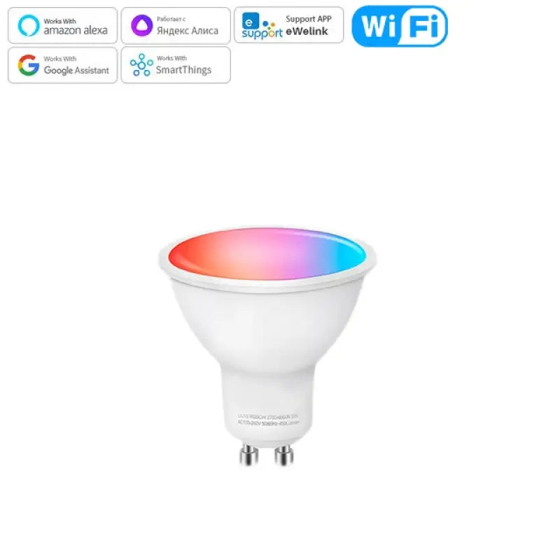 a smart light bulb with the app on it