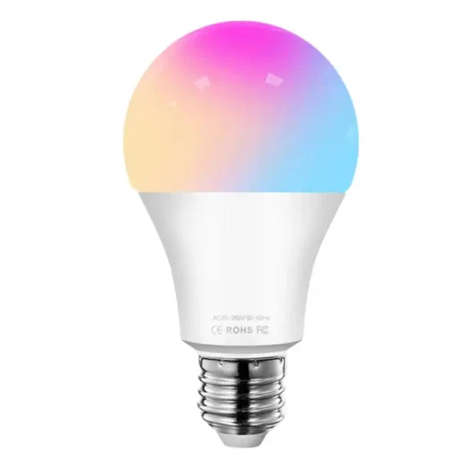 A smart light bulb with colorful led