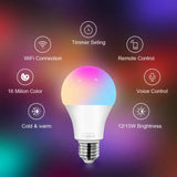 The smart light bulb with the smart home app