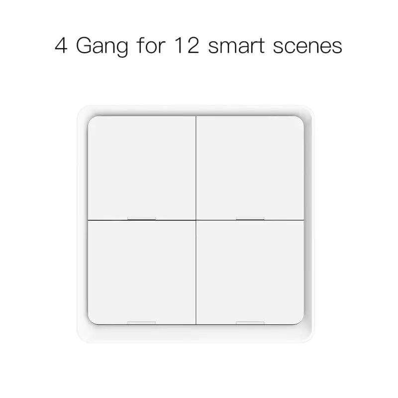 the smart light switch is shown with the 4 gang for smarts