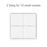 The smart light switch is shown with the 4 gang for smarts