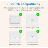 the smart light switch is shown with four different switches