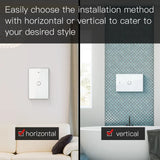 Smart light switch installation options.