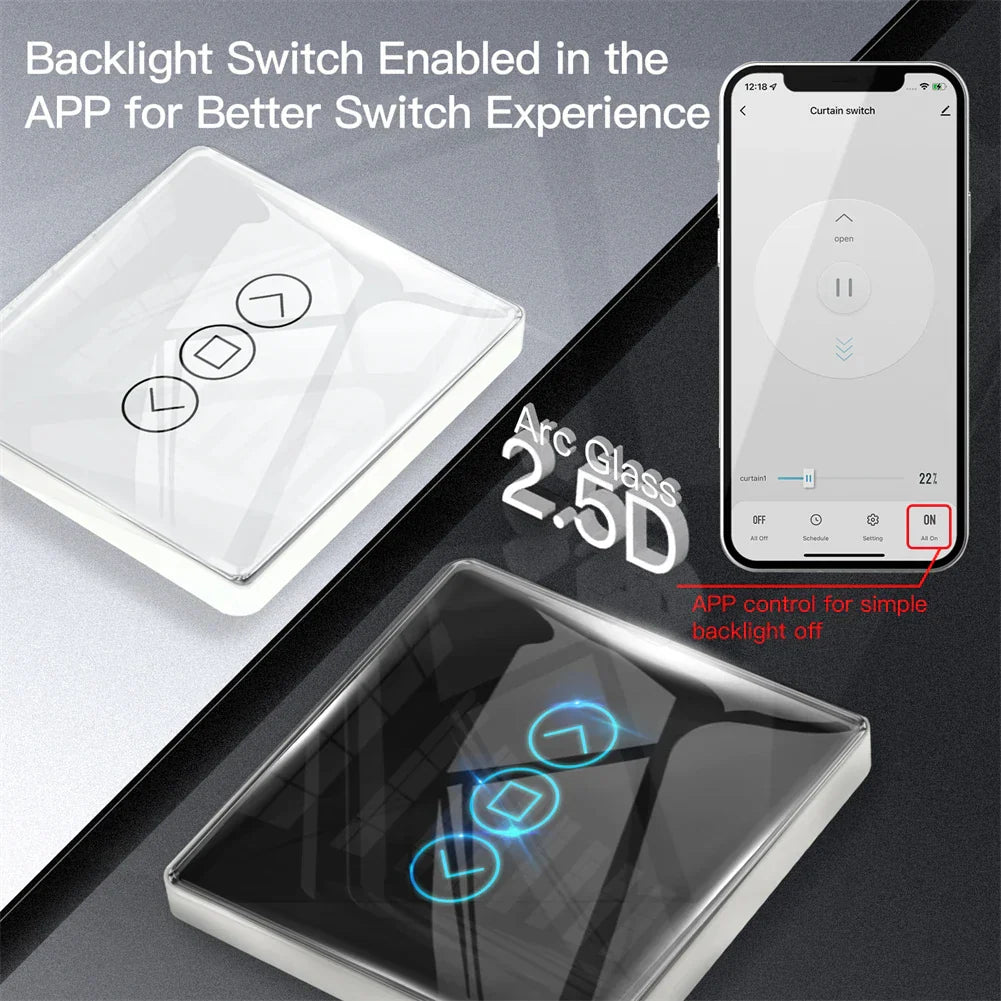 Smart light switch with smartphone app control.