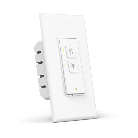 the smart light switch is shown in white