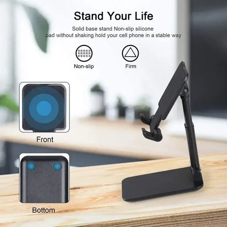 The smart phone stand is shown with a bluetooth