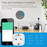 Smart plug with scheduling features.