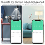 Smart plug scheduling interface.