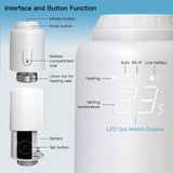 Smart radiator thermostat with digital display.