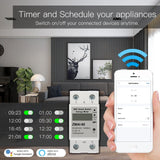 Smart switch energy meter with scheduling app.