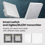 Smart switch with interchangeable back plates.