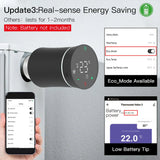 Smart thermostat with energy-saving features.