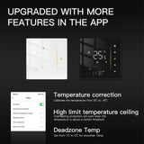 Smart thermostat features.