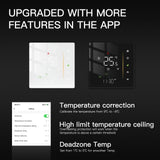 Smart thermostat features.