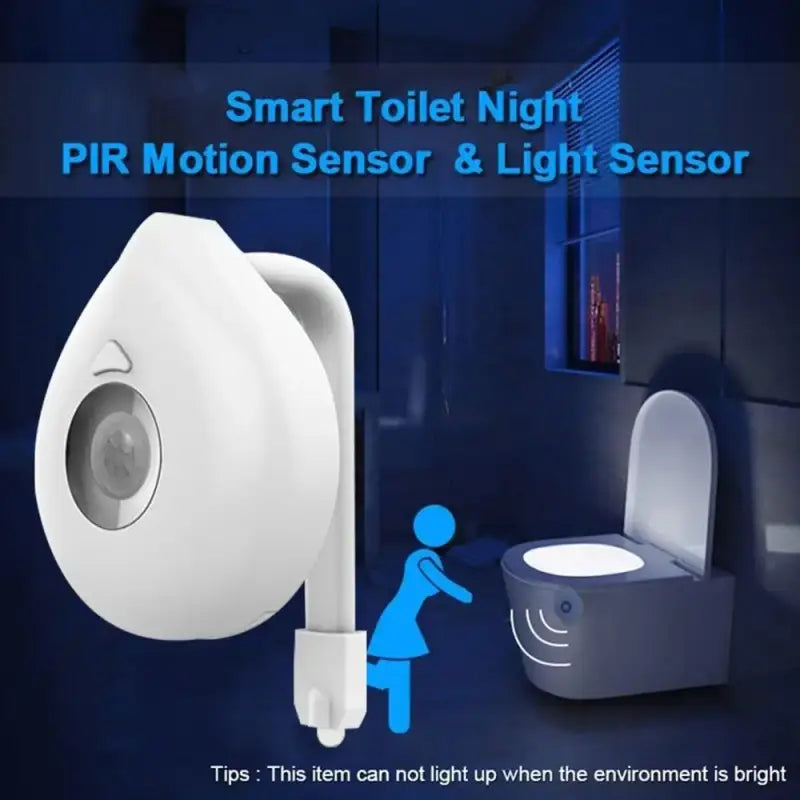 Smart toilet night light