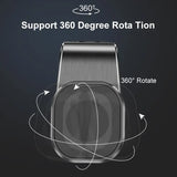 the smart watch with a screen showing the time and date