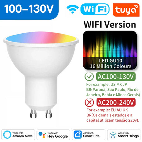 Smart WiFi LED light bulb.