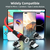 a smartphone with a cable connected to it