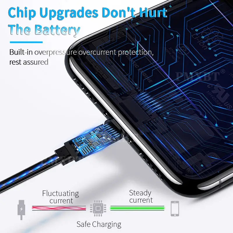 a smartphone with a usb attached to it