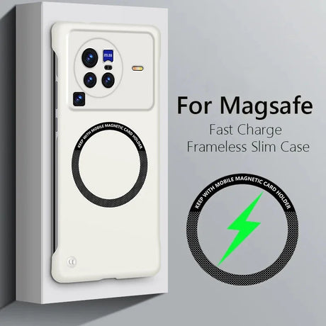 Smartphone case with a built-in MagSafe charging ring and camera cutout.