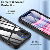 Shockproof 360 Full Protection Case For iPhone 15 14 13 12 11 Pro Max X XR 7 8 Plus SE 2020 Front Screen Shockproof Cover