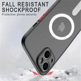 Smartphone case with dual camera cutout and fall-resistant shockproof protection.