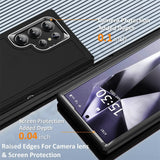 Smartphone case with raised edges and multiple camera lenses.