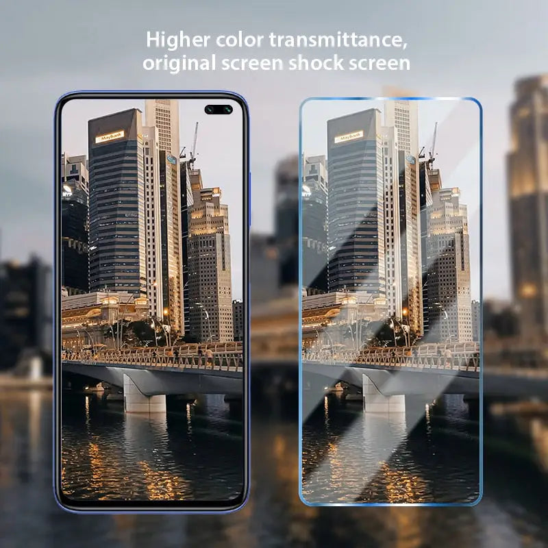 the new hua 5x smartphone is shown in three different screens