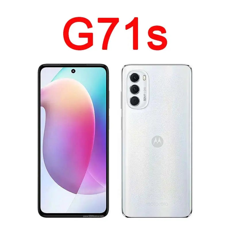 the new smartphone with a white background and a red text that reads g7s