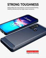 Smartphone with a durable protective case made of TPU material.