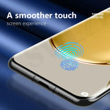 a smartphone with a fingerprint on it