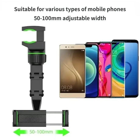 A smartphone with a green light on it