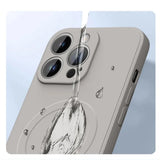 Luxury MagSafe Silicone Wireless Charge Case for iPhone 15 14 Plus 13 12 11 Pro X XR XS Max 7 8 Magnetic Soft Cover