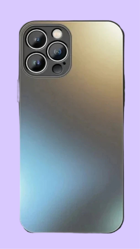 Smartphone with a prominent multi-lens camera system on its back.