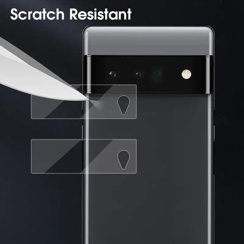 the screen protector is shown with a glass screen protector