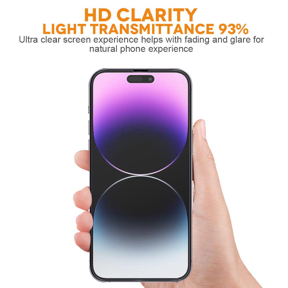 Smartphone with screen protector.