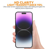 Smartphone with screen protector.